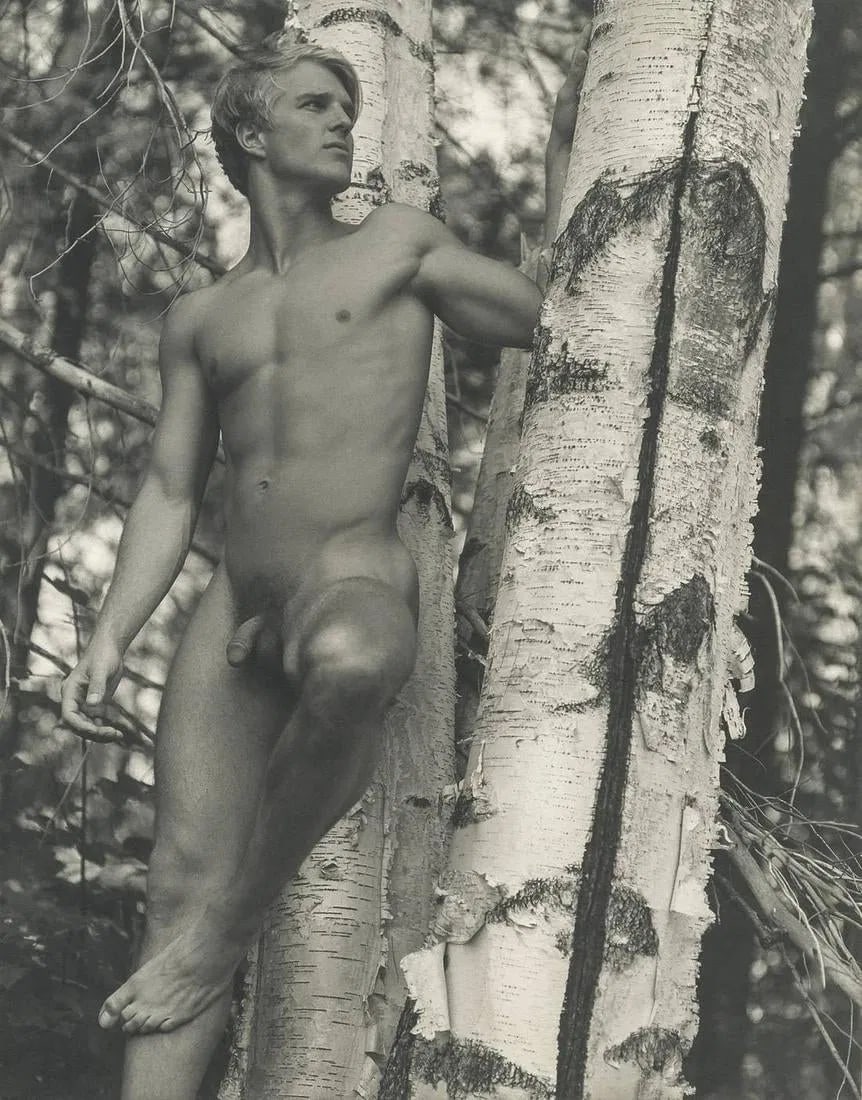 Bruce Weber - Jason, Bear Pond, Adirondack Park, 1989: Bruce Weber - Jason, Bear Pond, Adirondack Park, 1989. Gravure Print. Measures: 7 1/3 x 9 1/3 inches.