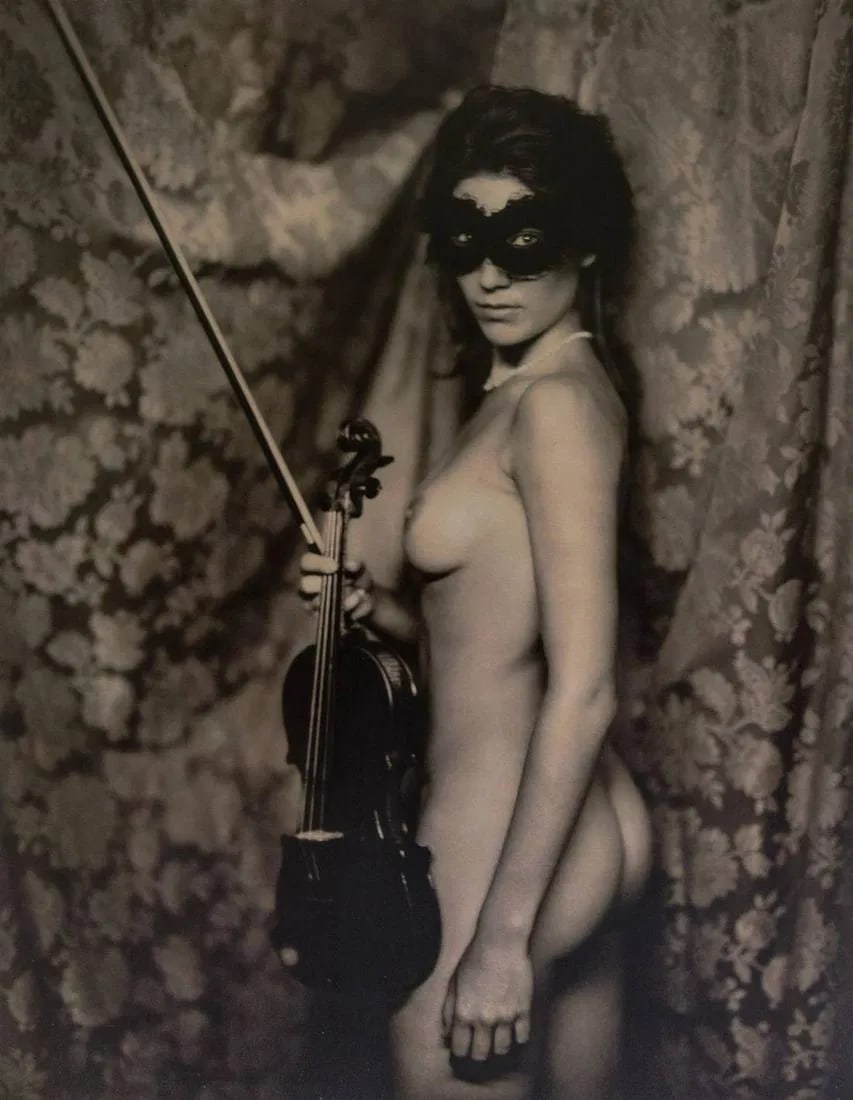 Marc Lagrange - La Violiste, 2008: Marc Lagrange - La Violiste, 2008. Photolitho. Measures: 10 3/4 x 13 3/4 inches.