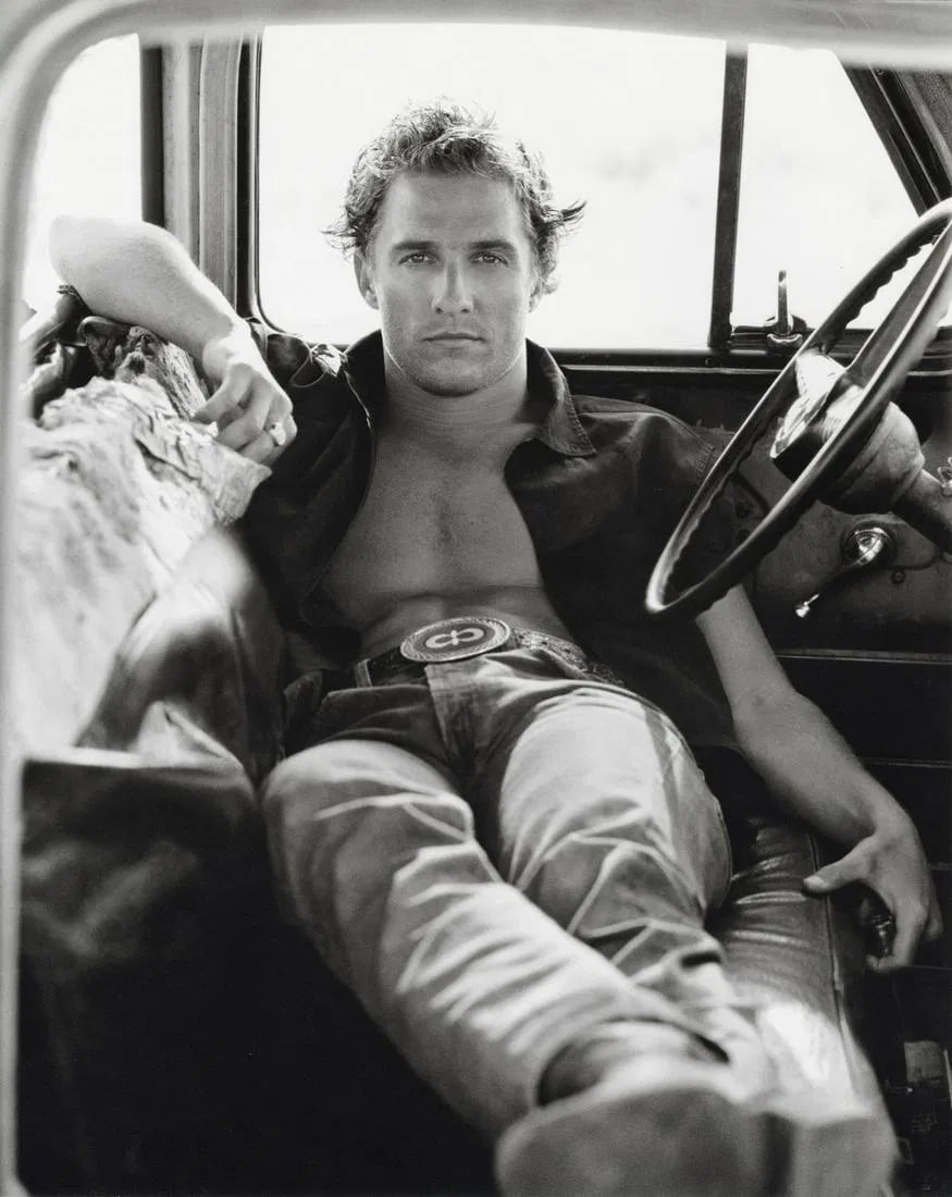 Herb Ritts - Matthew McConaughey, Palmdale, 1996: Herb Ritts - Matthew McConaughey, Palmdale, 1996. Photolitho. Measures: 11 x 14 inches.