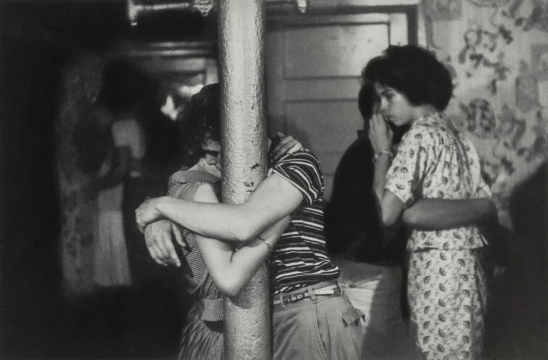 Bruce Davidson - Makeout Party, Brooklyn, 1959: Bruce Davidson - Makeout Party, Brooklyn, 1959. Photolitho. Measures: 9 x 6 inches.