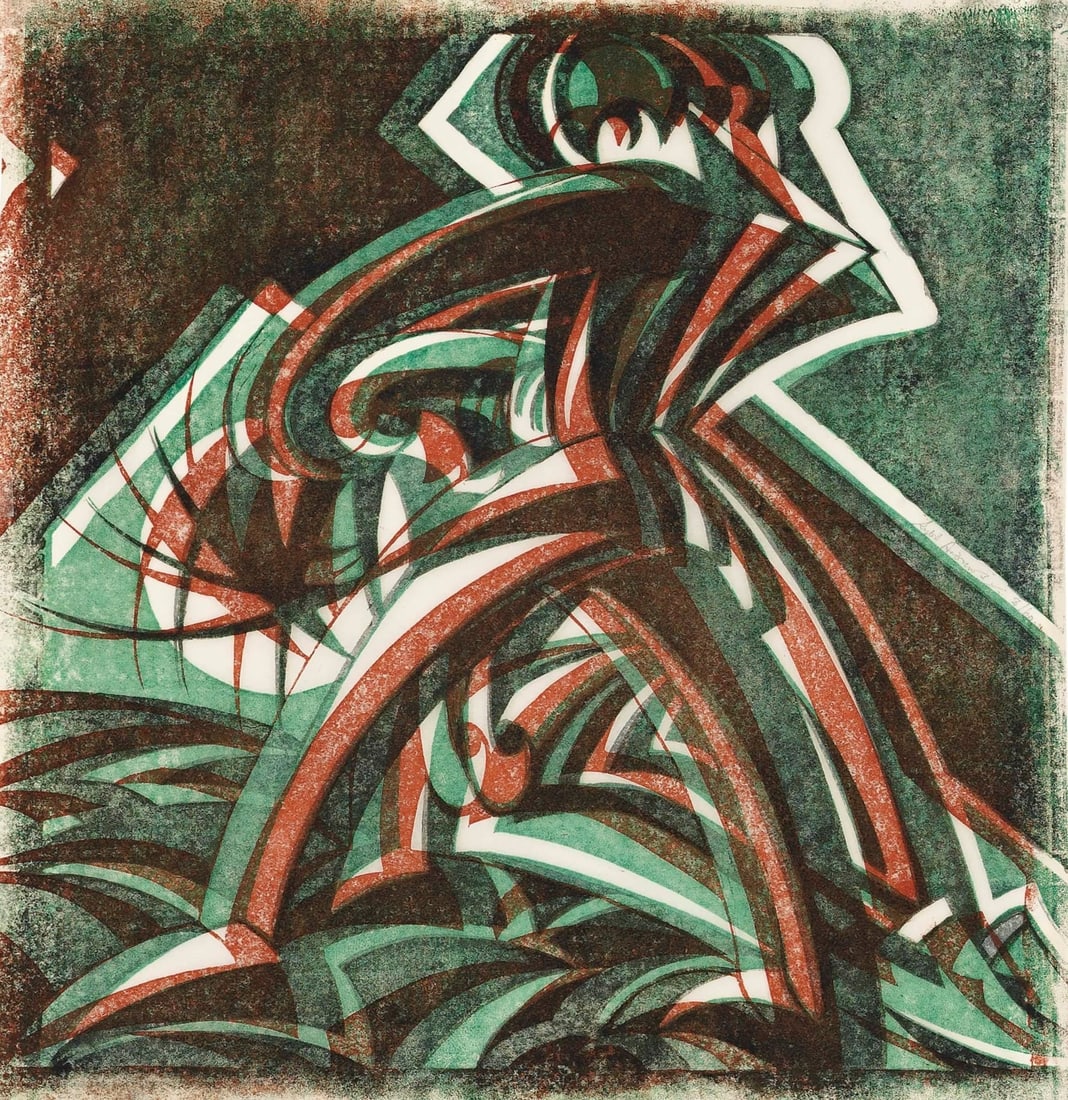 Sybil Andrew (Canadian, 1898-1992) Jesus Falls (1 of 1)