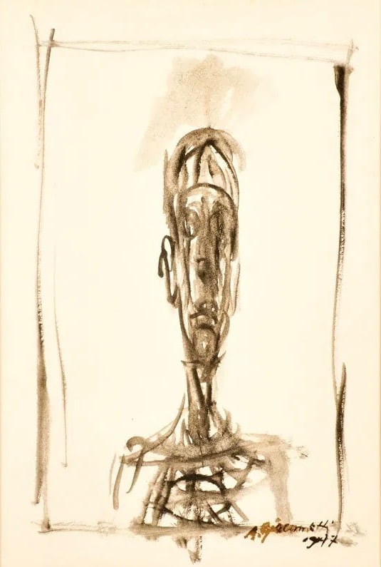 ALBERTO GIACOMETTI (Italian, 1901-1966) "Ritratto di Diego," 1947 (1 of 1)