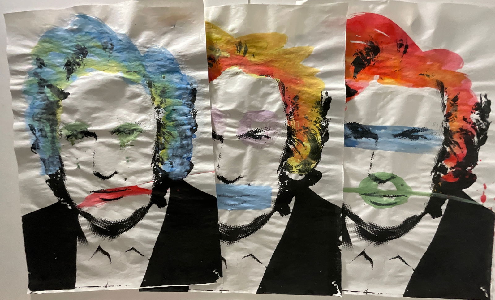 Grouping of 3 Mr. Brainwash Embellished Screenprints (1 of 4)