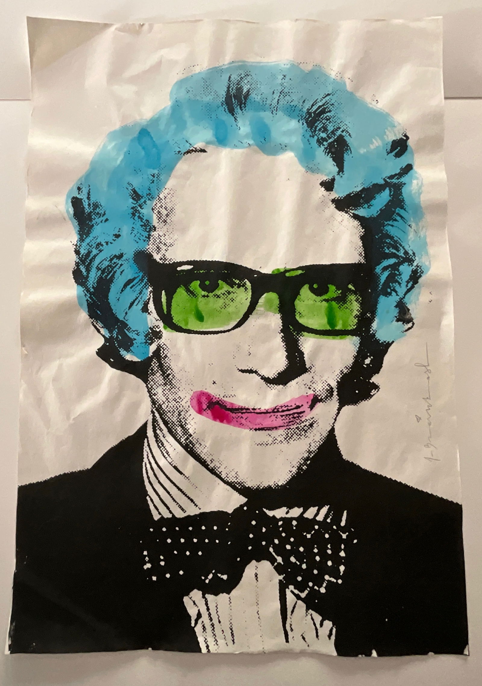 Mr. Brainwash Screenprint hand embellished painted, pencil signed (1 of 3)