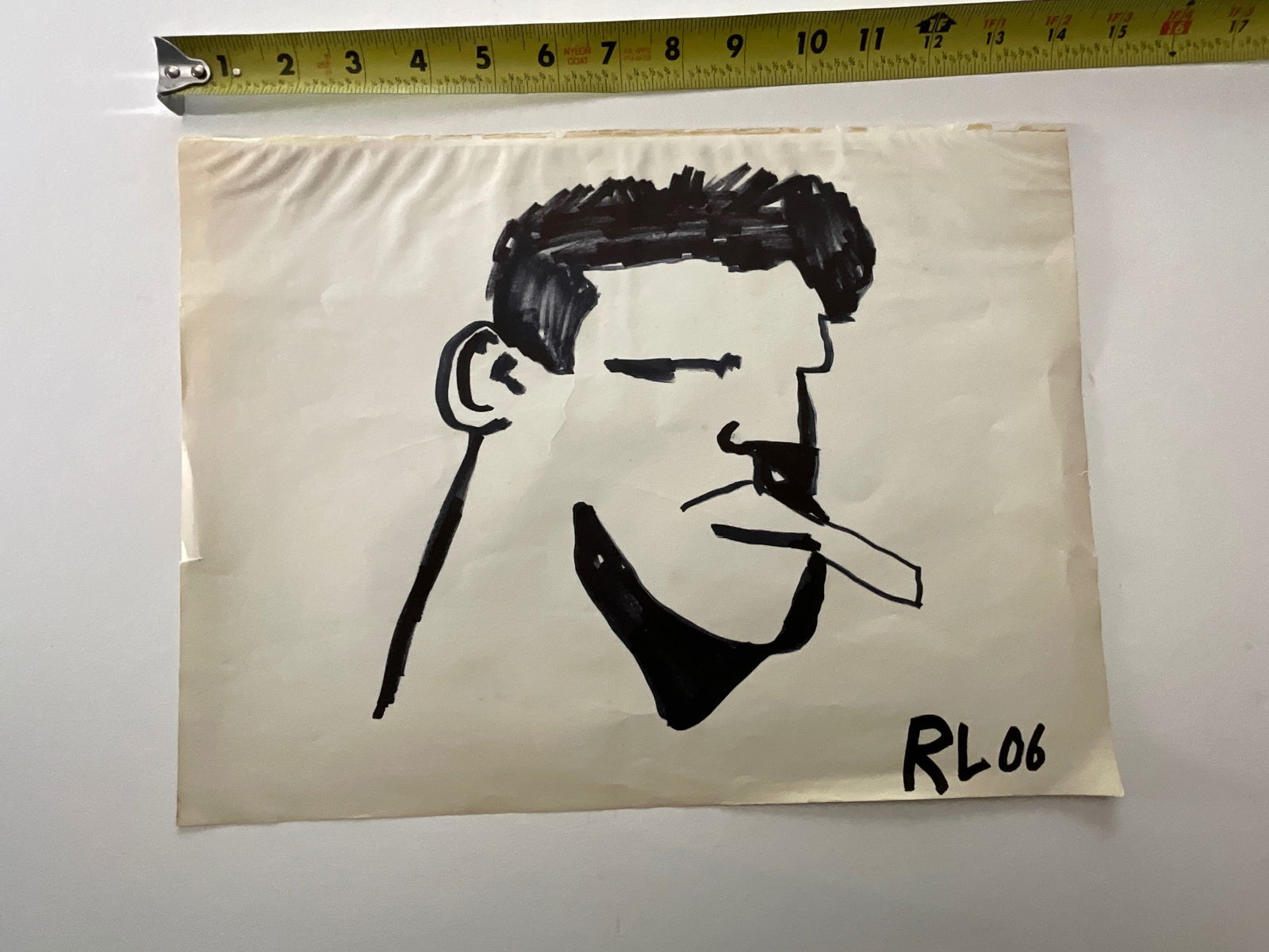 Tough Guy Ink on Paper signed RL 06 (1 of 1)