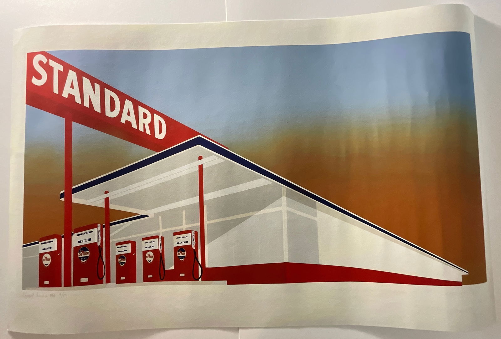ED RUSCHA 'STANDARD STATION' OFFSET LITHOGRAPH (1 of 6)