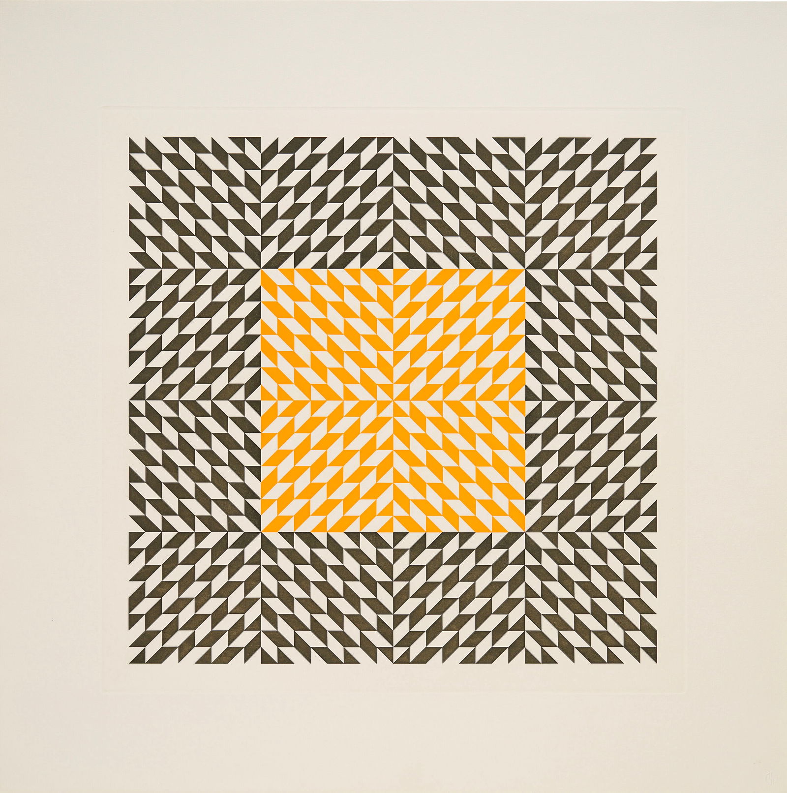 ANNI ALBERS Second Movement offset lithograph: ANNI ALBERS Second Movement offset lithograph , measures approx 24 x 24 inches