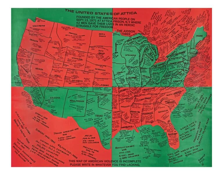 Faith Ringgold United States of Attica offset lithograph (1 of 1)