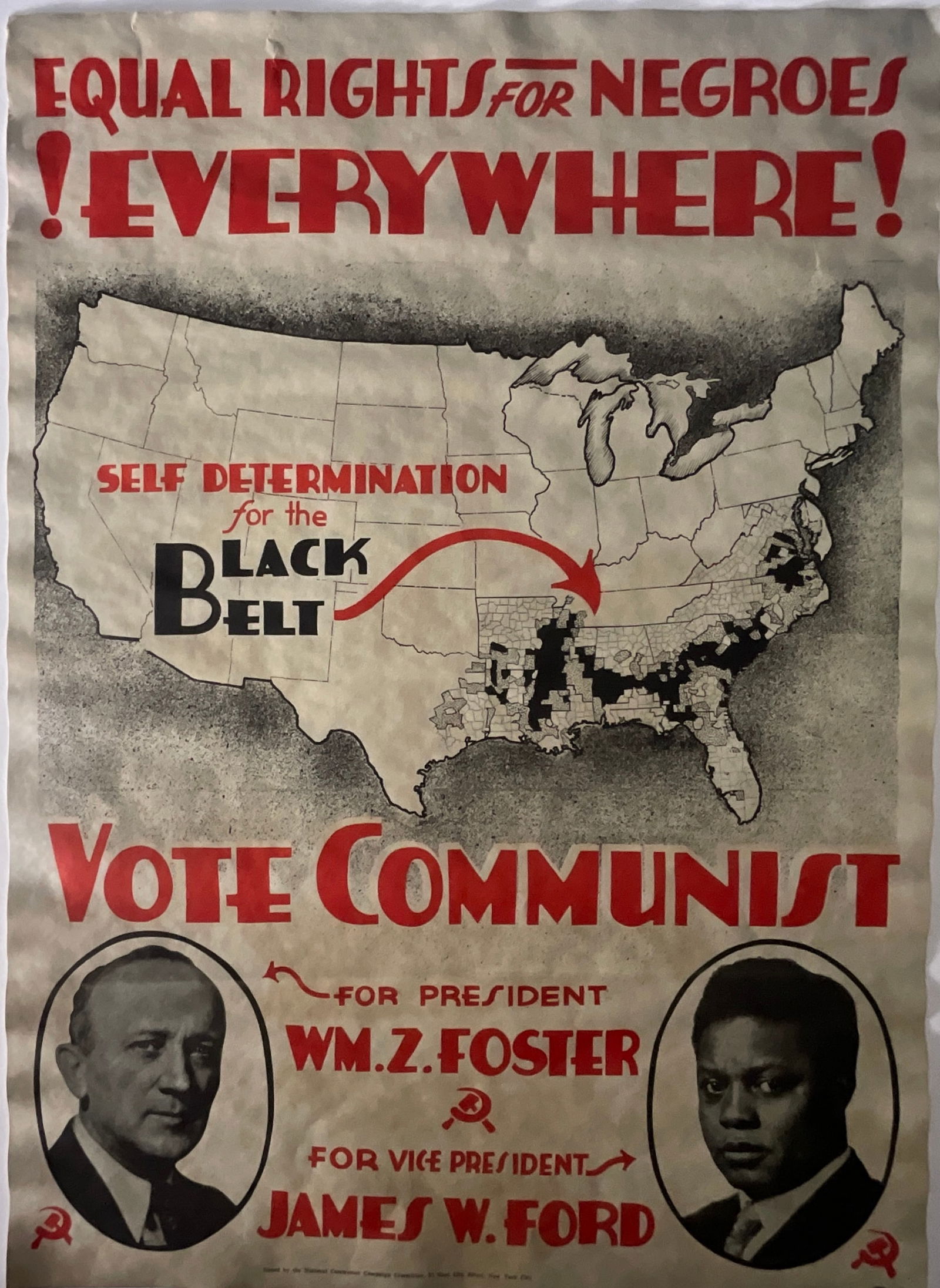Foster / Ford Equal Rights for Negros Poster (1 of 2)