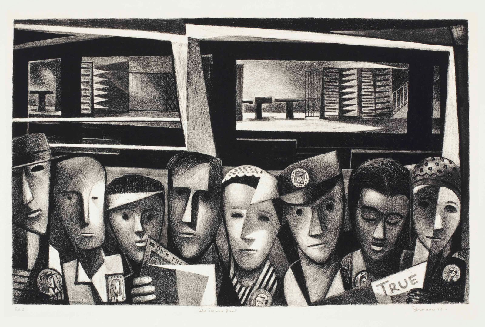 BENTON MURDOCH SPRUANCE (1904-1967) Subway Shift: The Second Front (1 of 1)