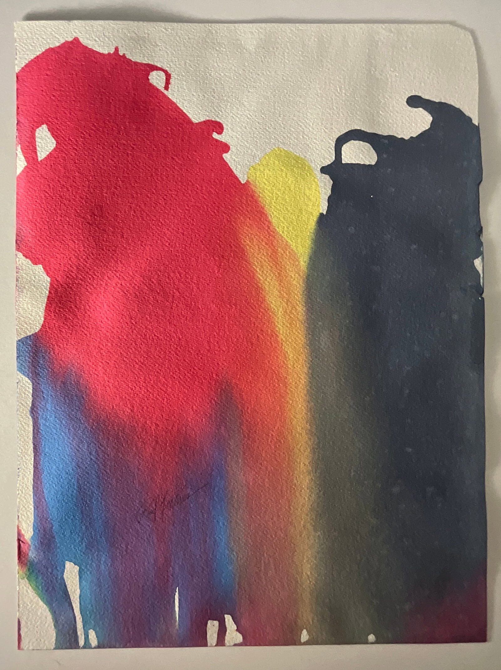 Original Watercolor on paper signed Jenkins: Measures 24 x 18 inches, signed lower left