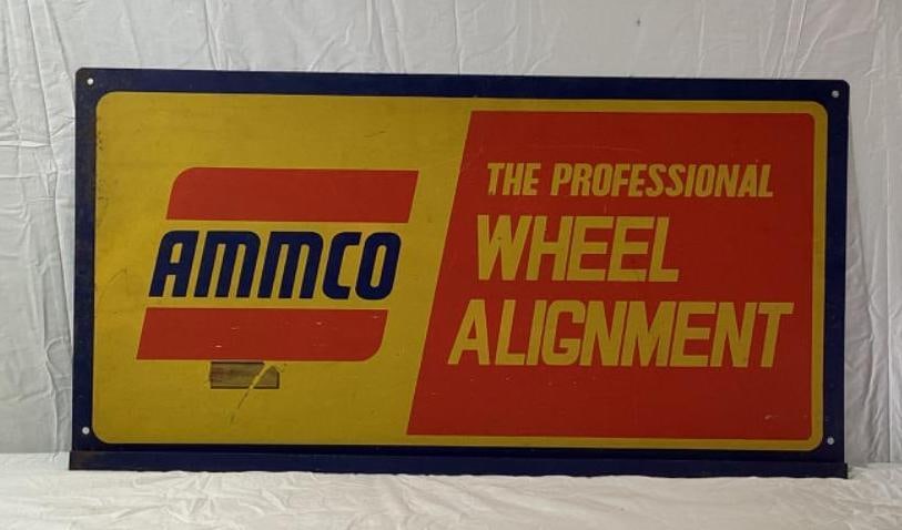 AMMCO Wheel Alignment Metal Sign (1 of 2)