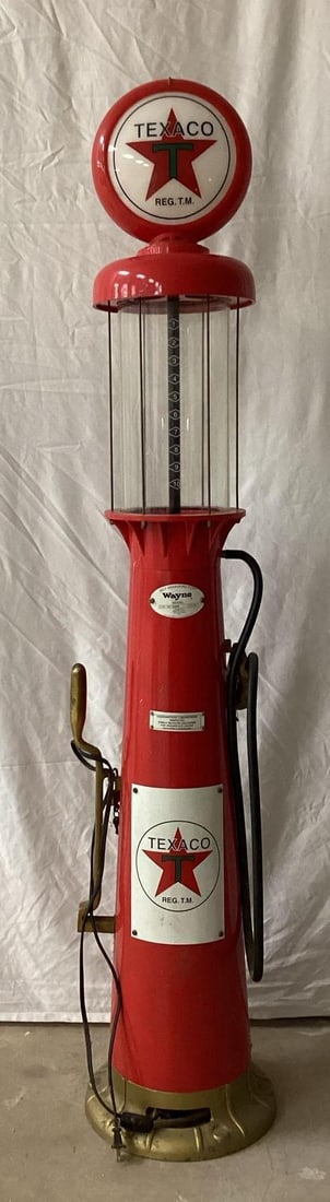 Wayne Miniature Visible Gasoline Pump W/ Texaco Globe (1 of 3)