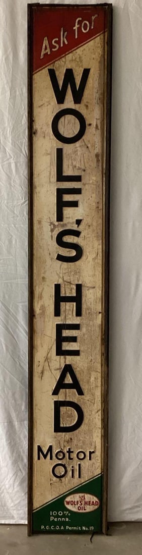 84" Wolf's Head Vertical Sign (1 of 4)