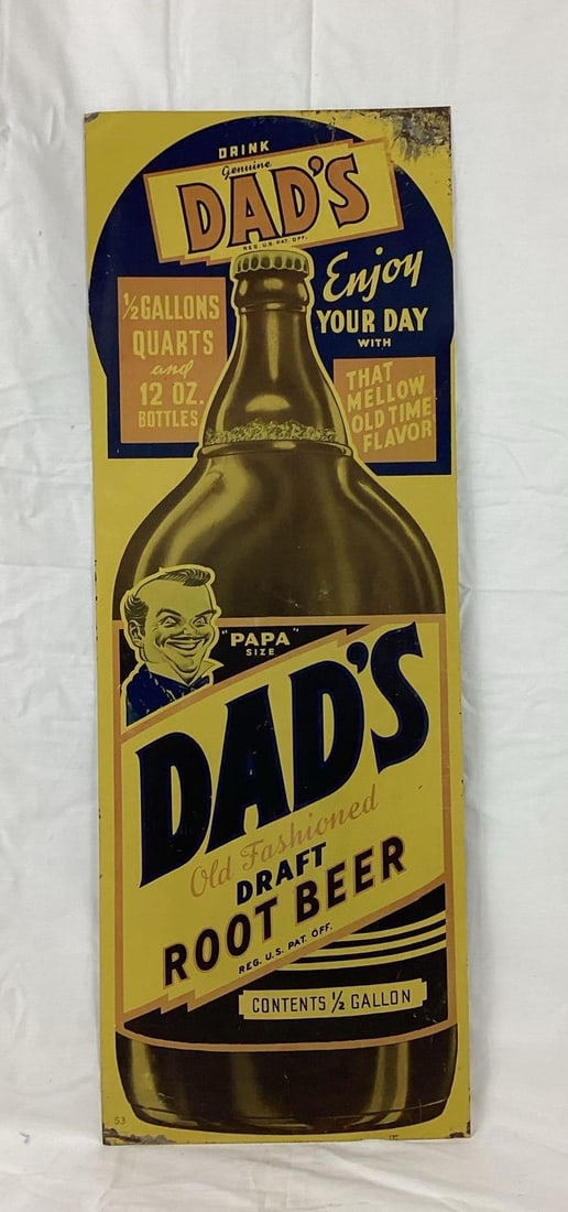 Dad's 1/2 Gallon Root Beer Sign. (1 of 5)