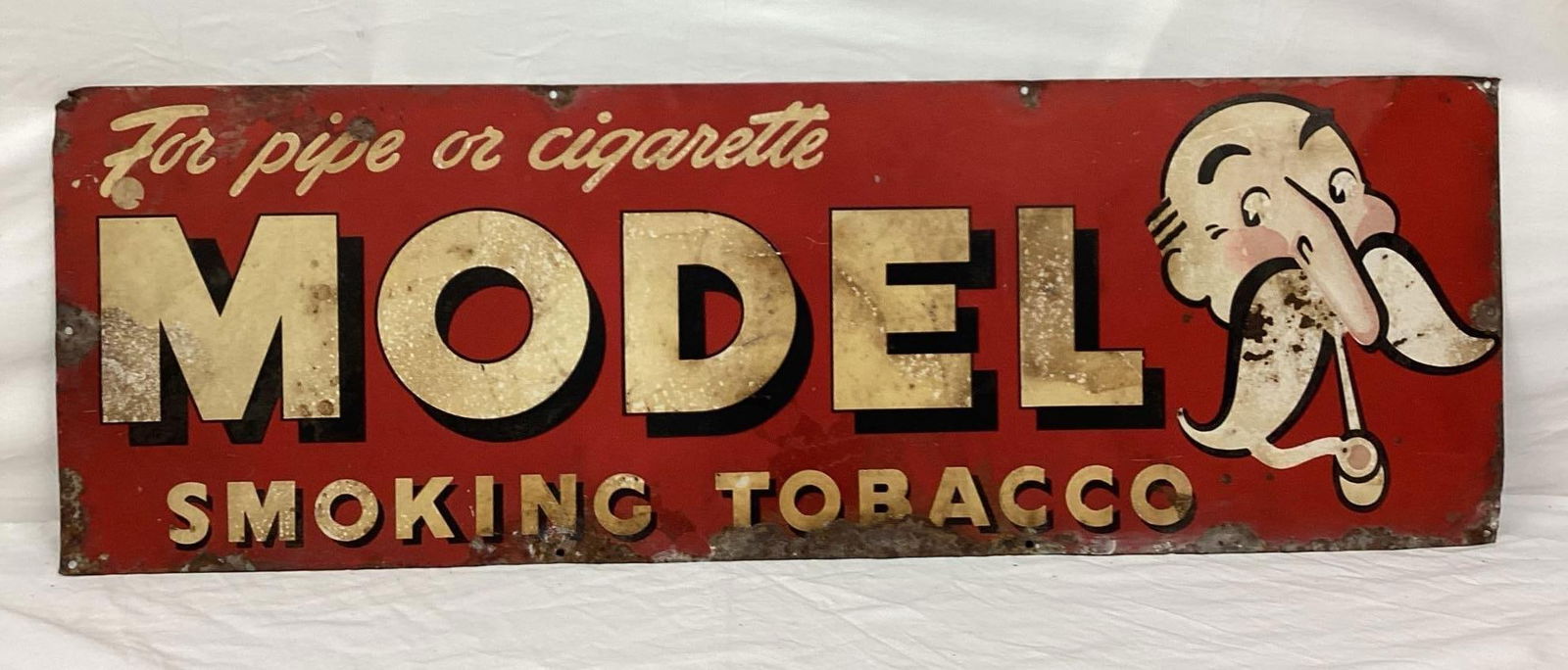 Model Smoking Tobacco Advertising Sign