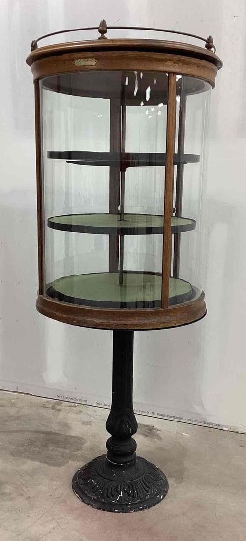 Early Oak Revolving Showcase (1 of 4)