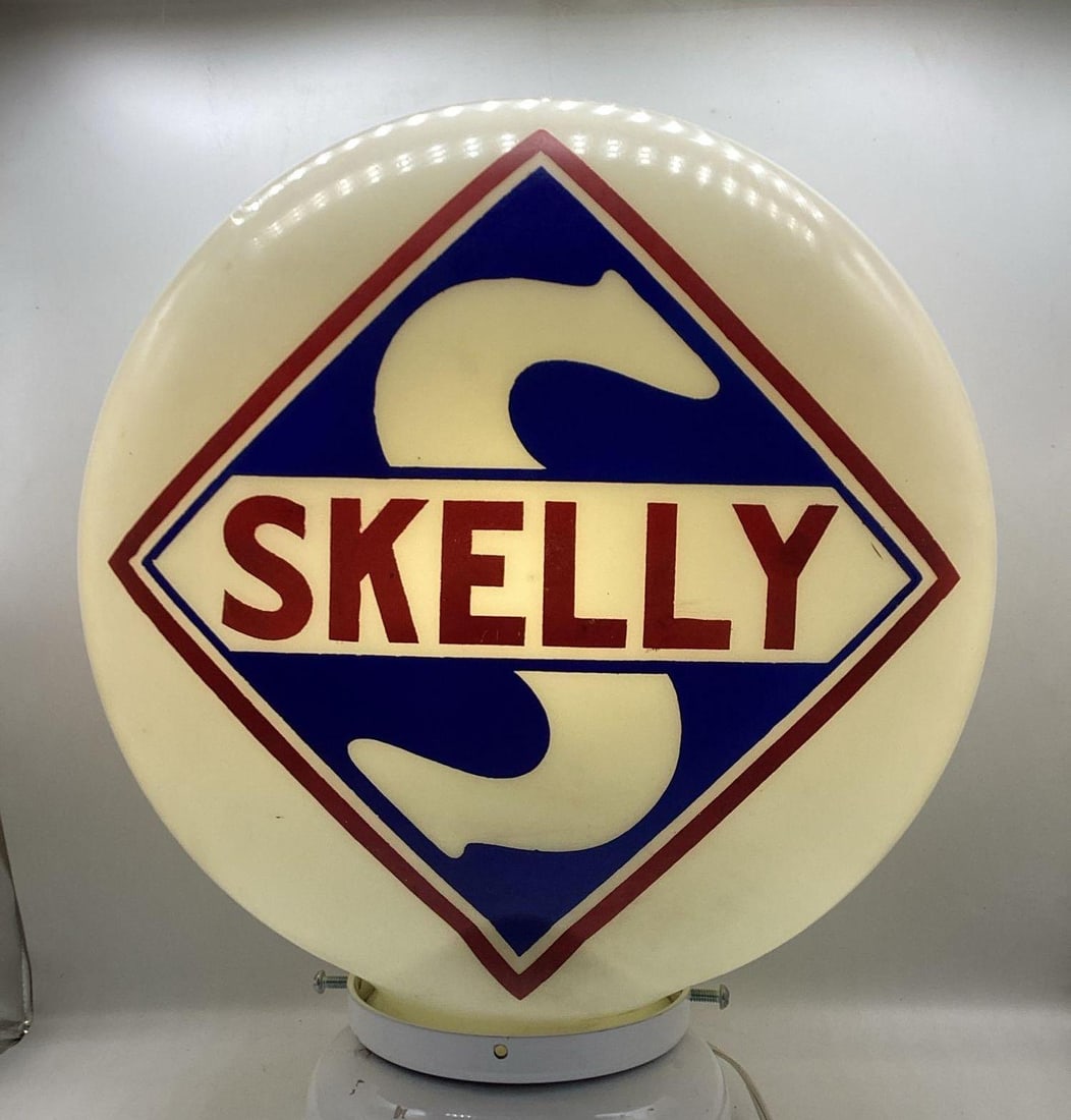 1927 Skelly One Piece Gasoline Pump Globe (1 of 12)