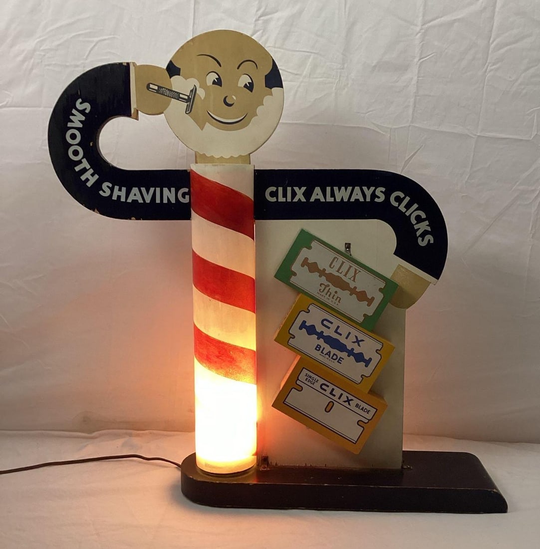 Clix Razor Blade Lighted & Figural Sign (1 of 7)