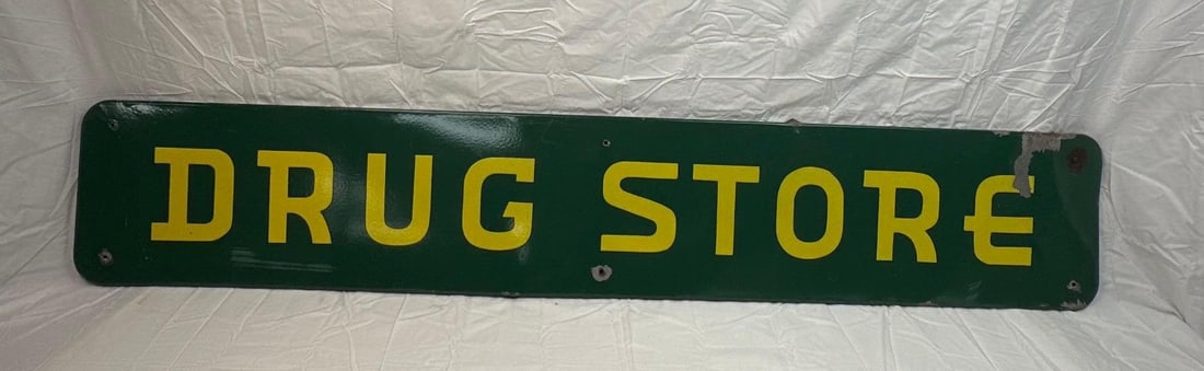 Drink Coca-Cola Porcelain Coca-Cola Sign w/ Original Brackets (1 of 2)