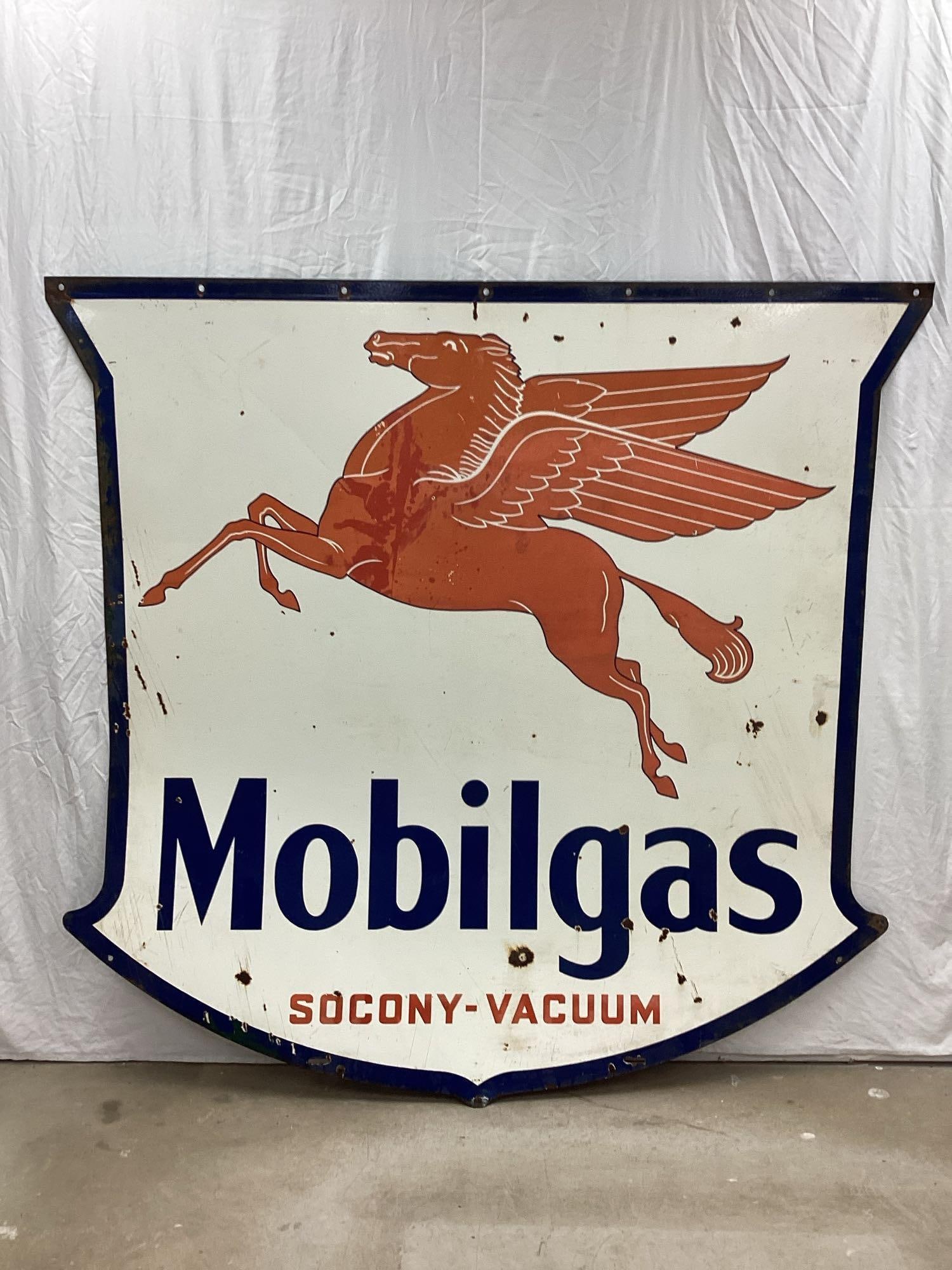 75" Mobilgas Porcelain Sign (1 of 4)