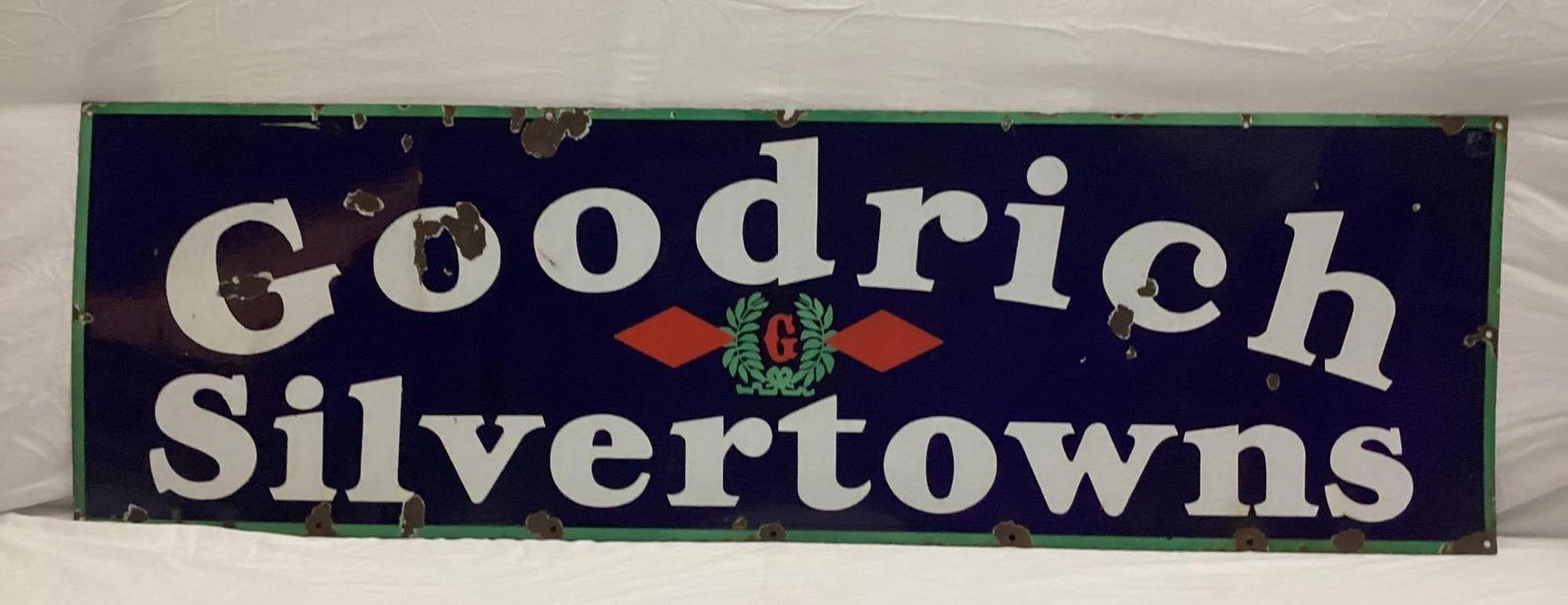 Goodrich Silvertowns Porcelain Sign (1 of 2)