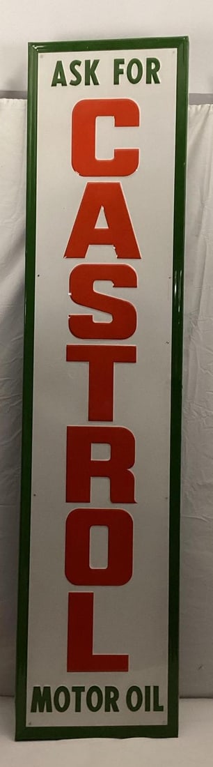 "We Cook with Skelgas" Embossed Metal Sign (1 of 2)