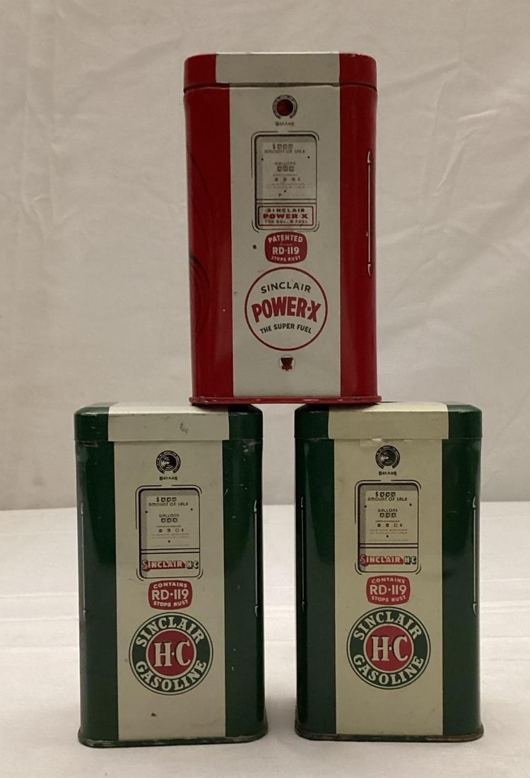 1940's Sinclair Power-X and Sinclair H-C Gas Pump Banks (1 of 5)