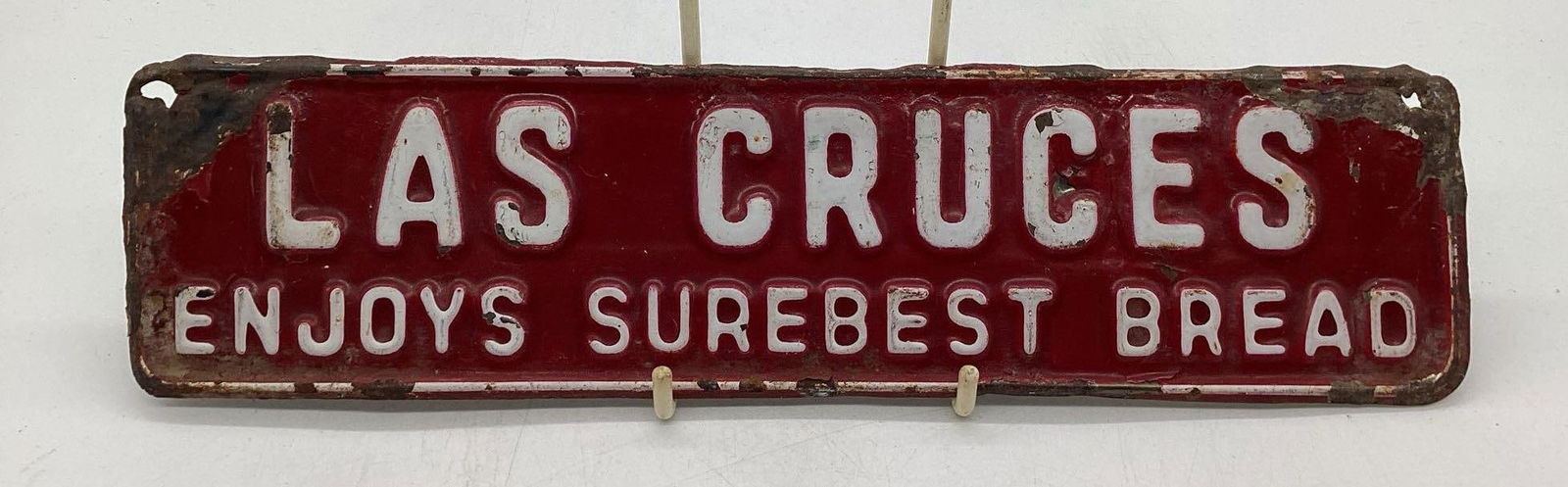 Las Cruces NM Surebest Bread License Plate Attachment (1 of 2)