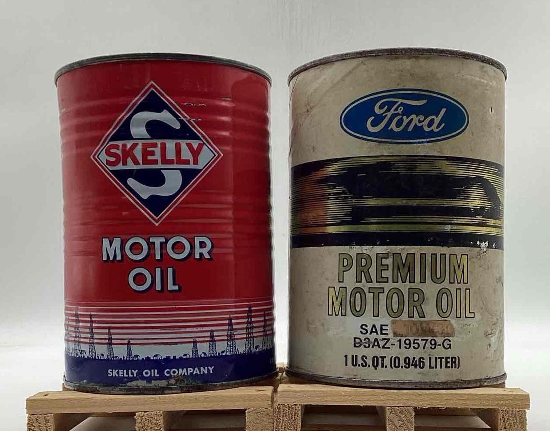 Skelly Motor Oil and Ford GT40 Quart Oil Cans (1 of 6)
