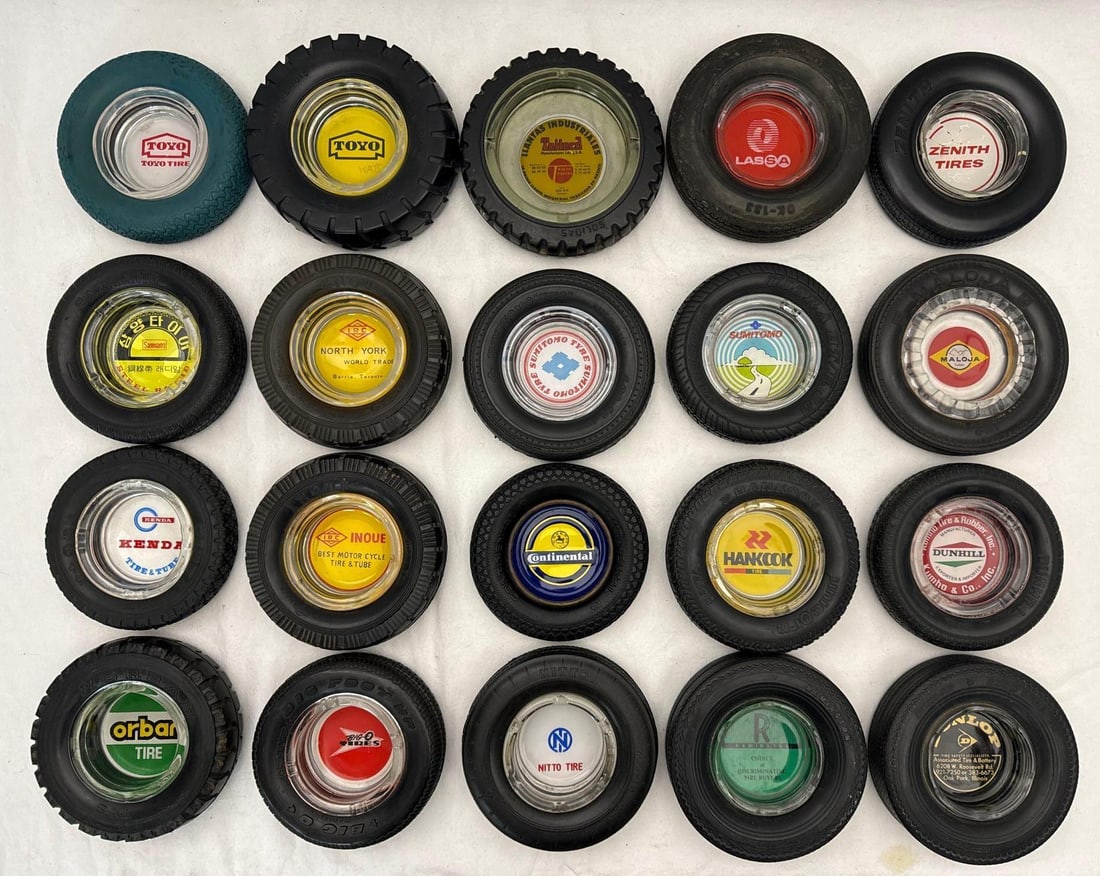 (20) International Brands Tire Ashtrays (1 of 20)