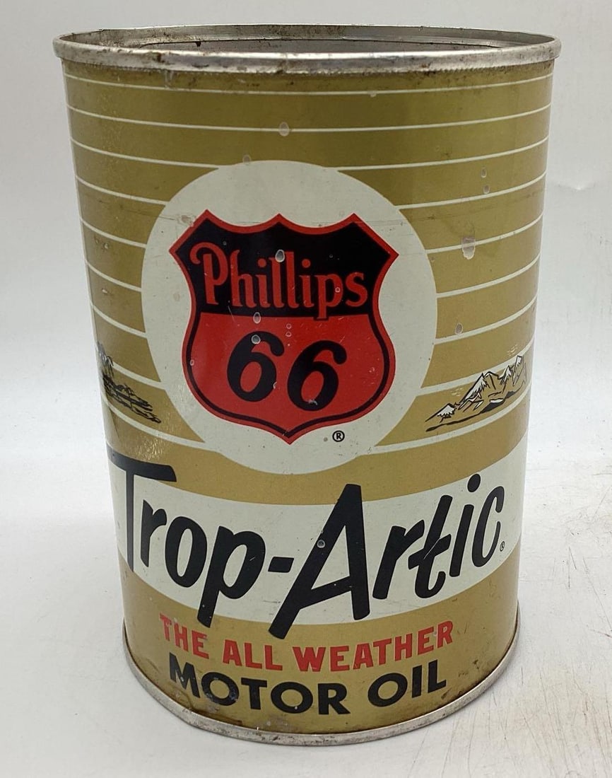 Phillips 66 Trop-Artic Quart Oil Can Bartlesville, OK (1 of 5)
