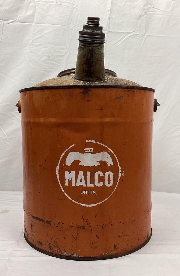 Malco 5 Gallon Oil Can New Mexico: Malco 5 Gallon Oil Can. Measures 17 x 12