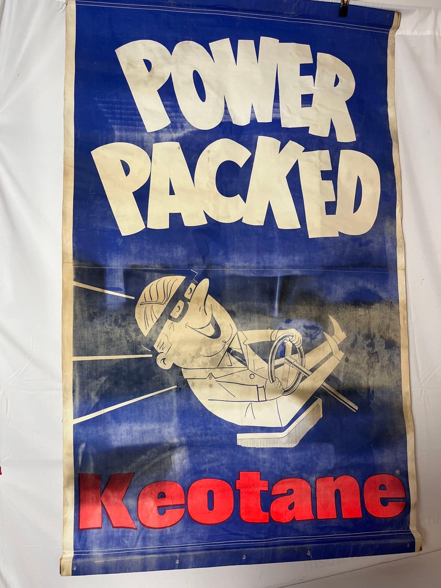 Skelly "Power Packed' Keotane Banner: Skelly "Power Packed' Keotane Banner