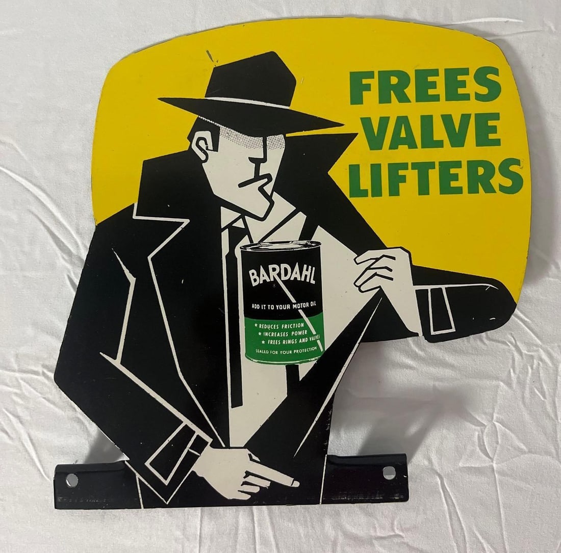 Bardahl "Frees Valve Lifters" Rack Topper Sign (1 of 5)