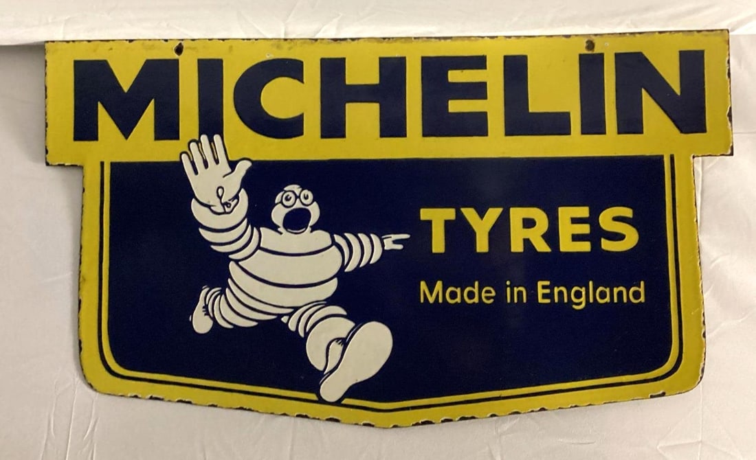 Michelin Tyres "Made in England" Porcelain Sign (1 of 4)