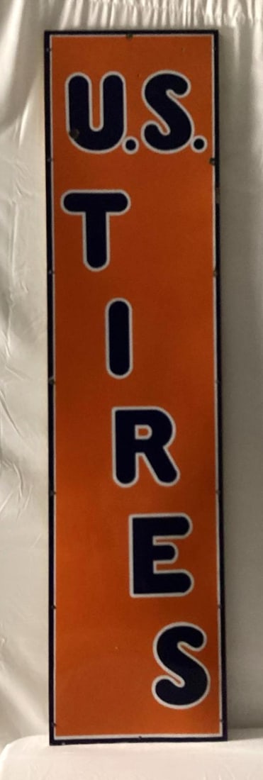 U.S. Tires Vertical Porcelain Sign (1 of 5)