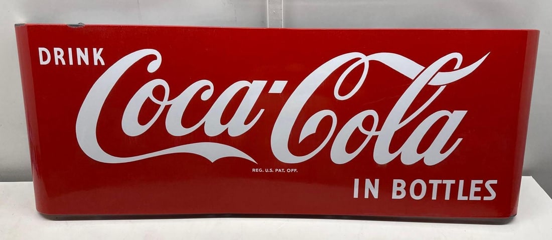 Drink Coca-Cola in Bottles Porcelain Sled Sign - 3