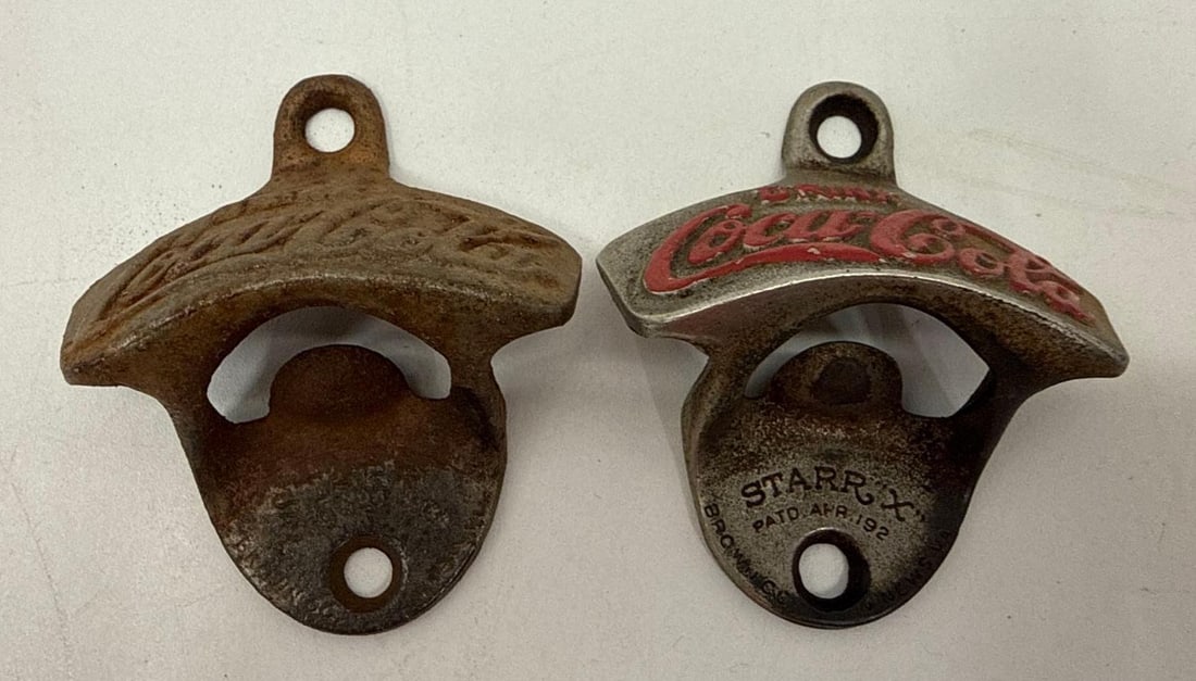 Two Coca-Cola Wall or Machine Mount Bottle Openers - 3