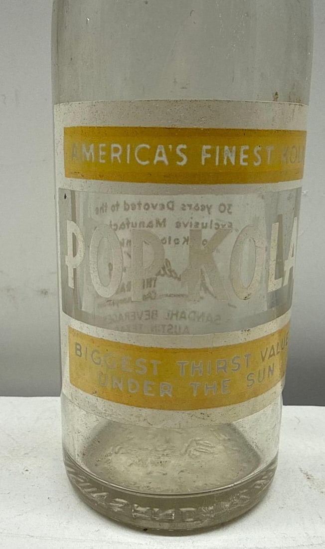 Pop Kola Soda Bottle Austin, Texas - 2