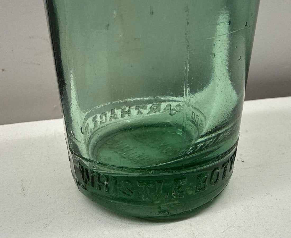 1920's Whistle Soda Bottle Carthage, Texas - 5