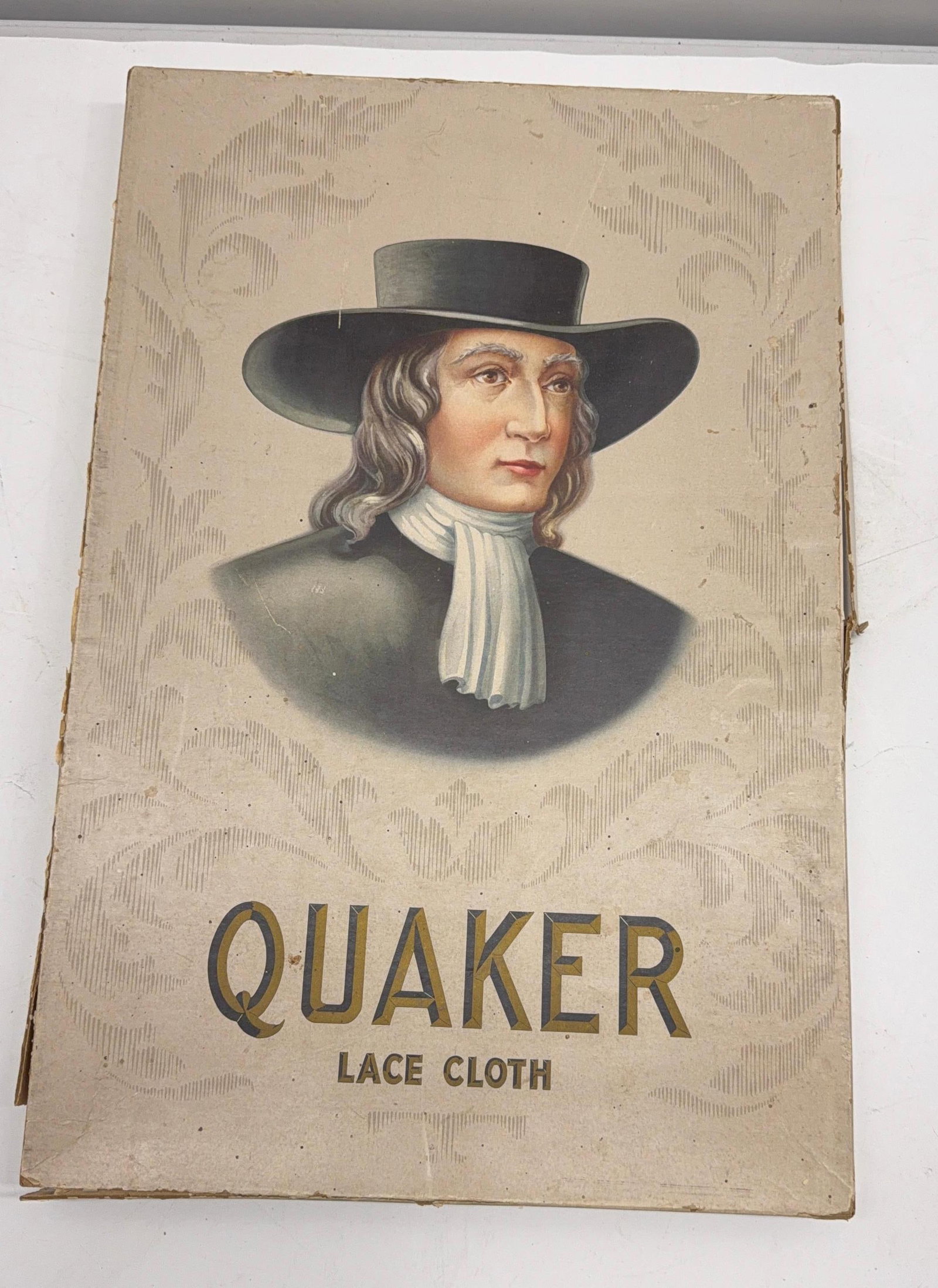 Early Mercantile Quaker Lace Cloth Box - 2