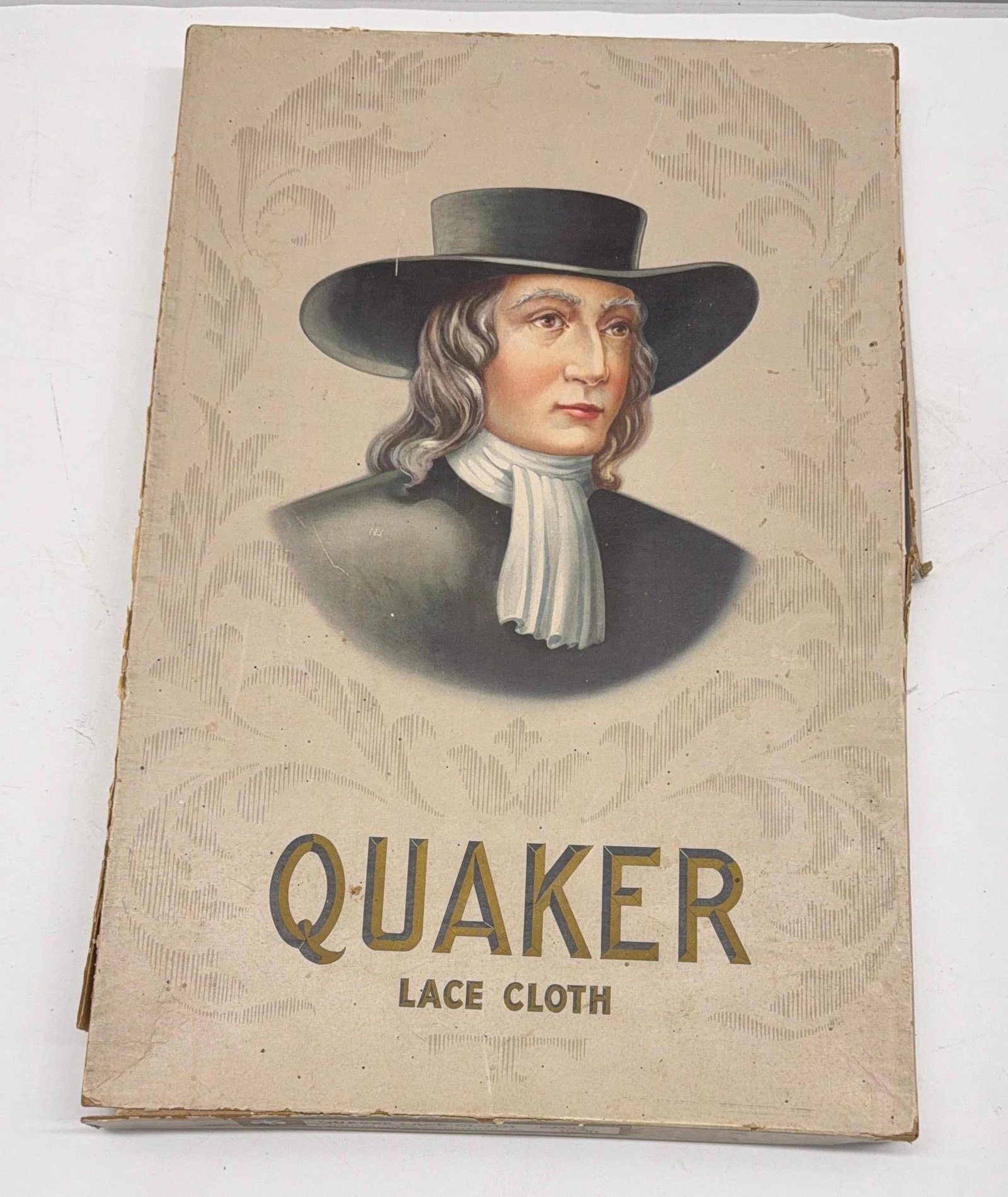 Early Mercantile Quaker Lace Cloth Box - 7