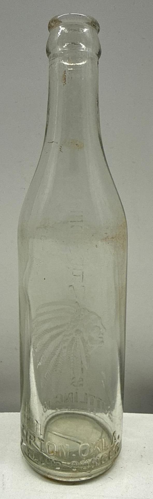 1920's Testervan Bros. Soda Bottle w/ Native American Tipton, OK (1 of 11)