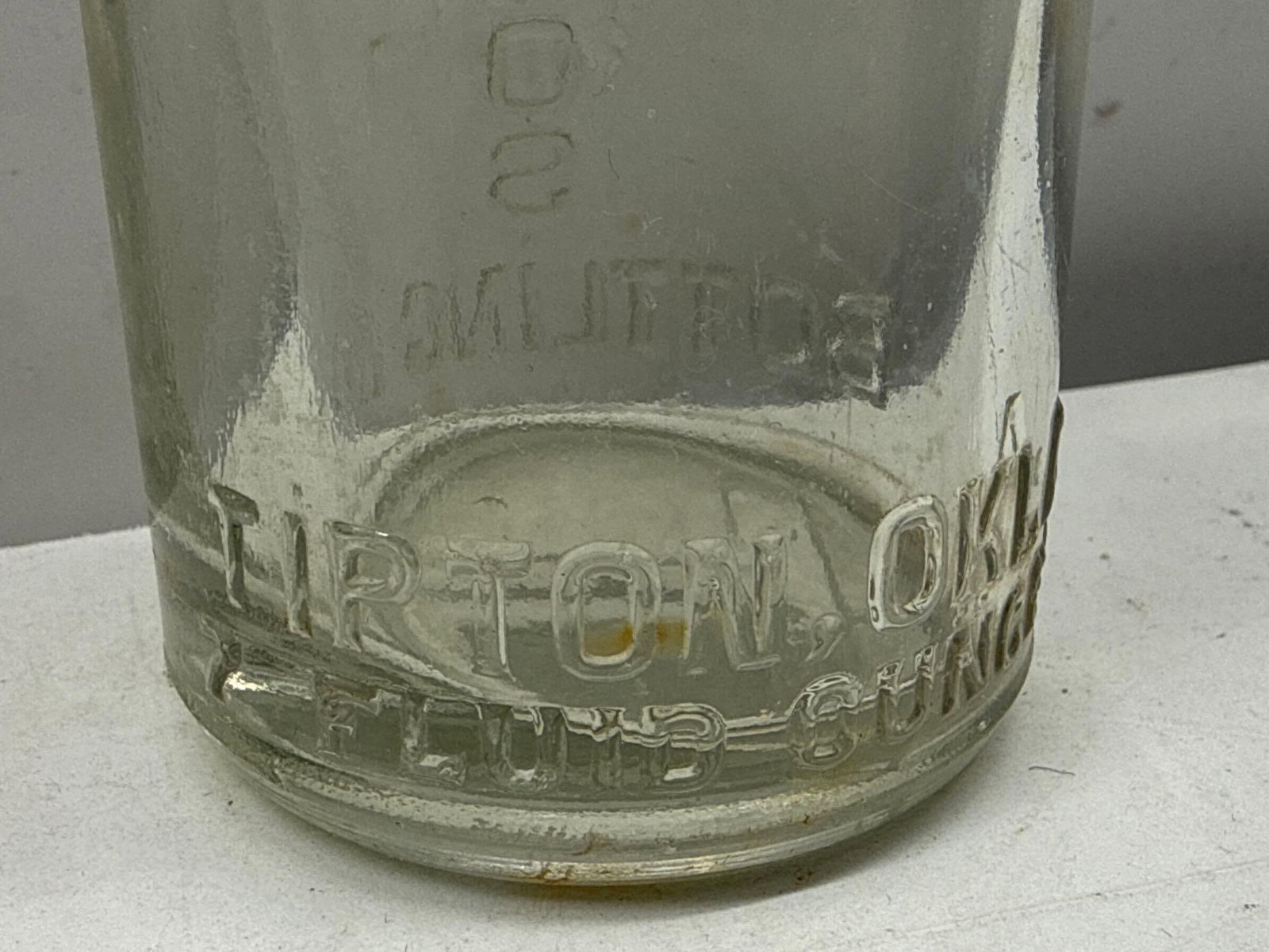1920's Testervan Bros. Soda Bottle w/ Native American Tipton, OK - 3
