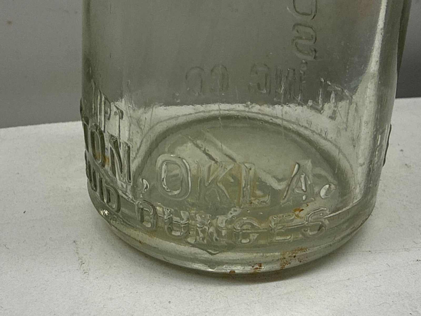 1920's Testervan Bros. Soda Bottle w/ Native American Tipton, OK - 4