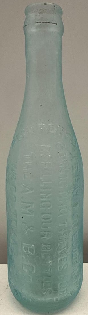 1900's Circle A Brand "Thieves" Bottle Waco, Texas (1 of 6)