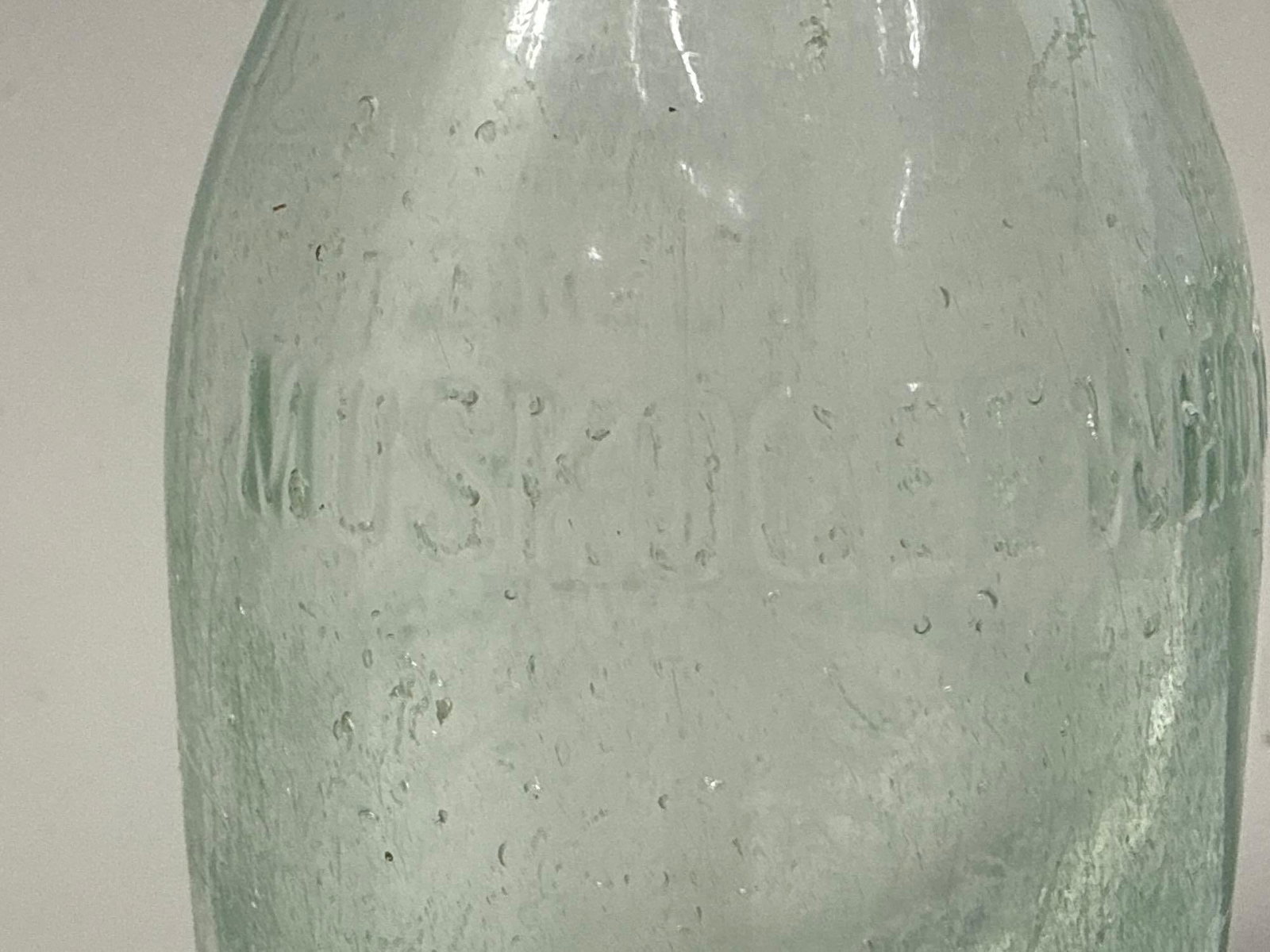 1920's Muskogee, Oklahoma Soda Bottle - 3