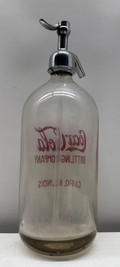 Coca-Cola Seltzer Bottle Cairo, Illinois - 3