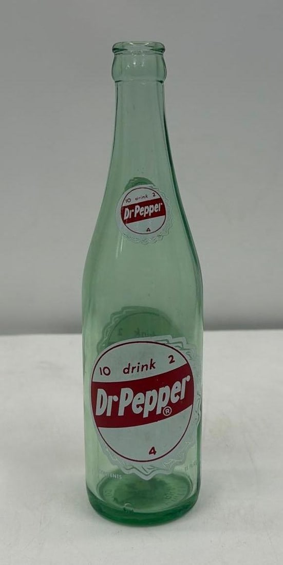 Dr Pepper 10-2-4 Bottle Cap Logo Soda Bottle (1 of 4)